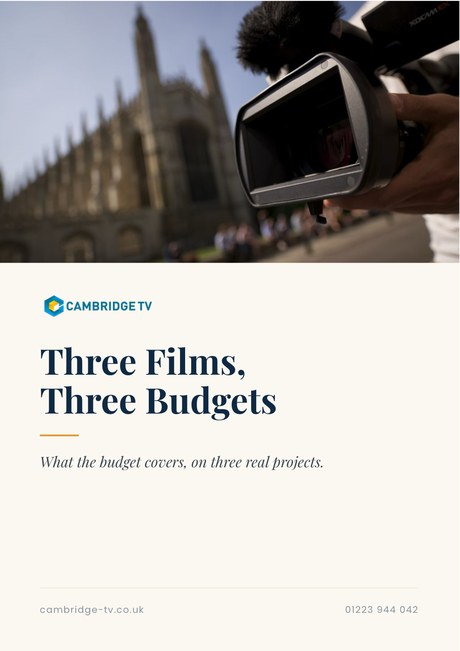 Cover of the Three Films, Three Budgets guide